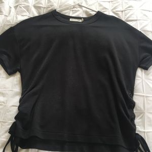Rag & Bone black t-shirt with side detail